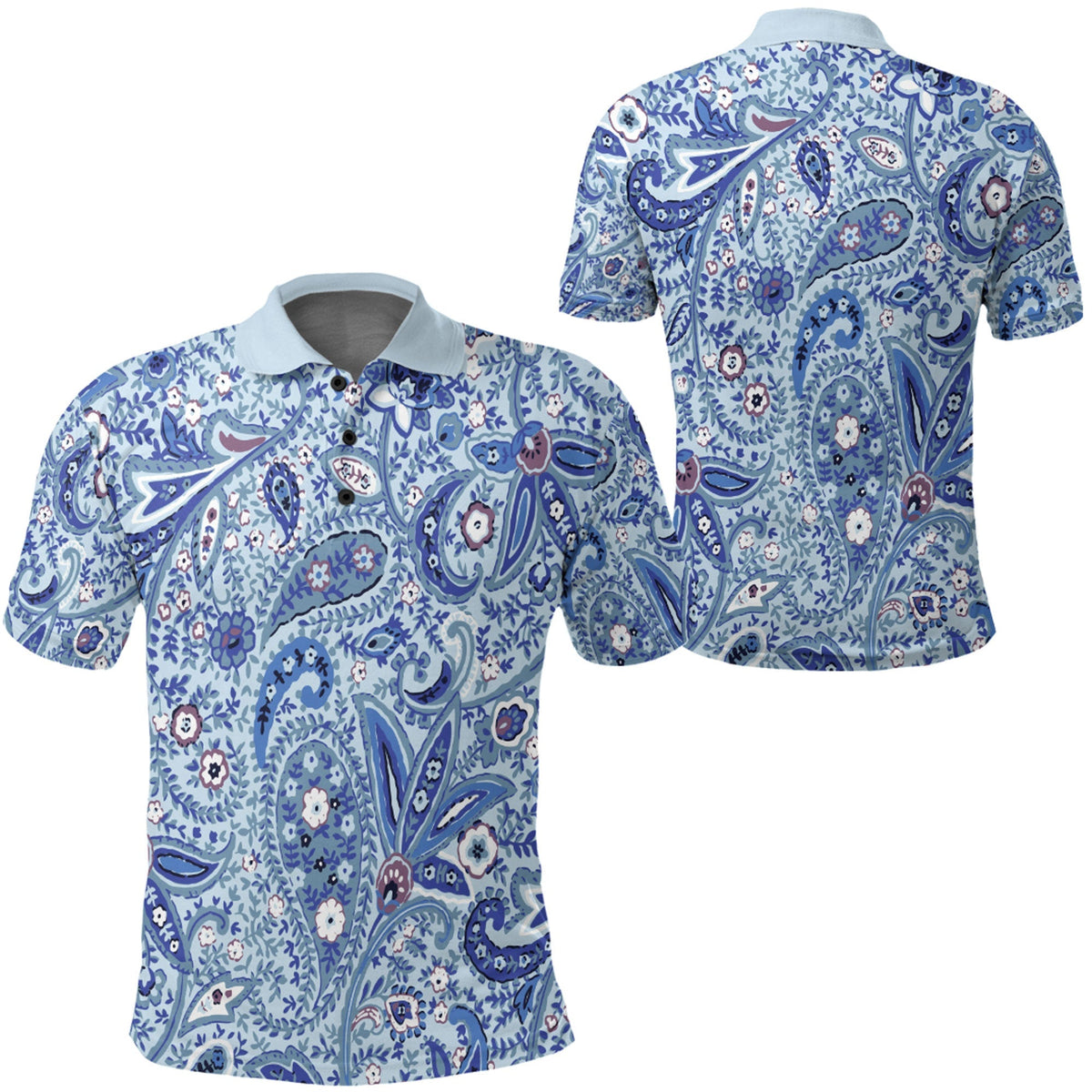 Paisley Polo Shirt Bandana Pattern Seamless Ver.161 RLT13 - Wonder Print Shop