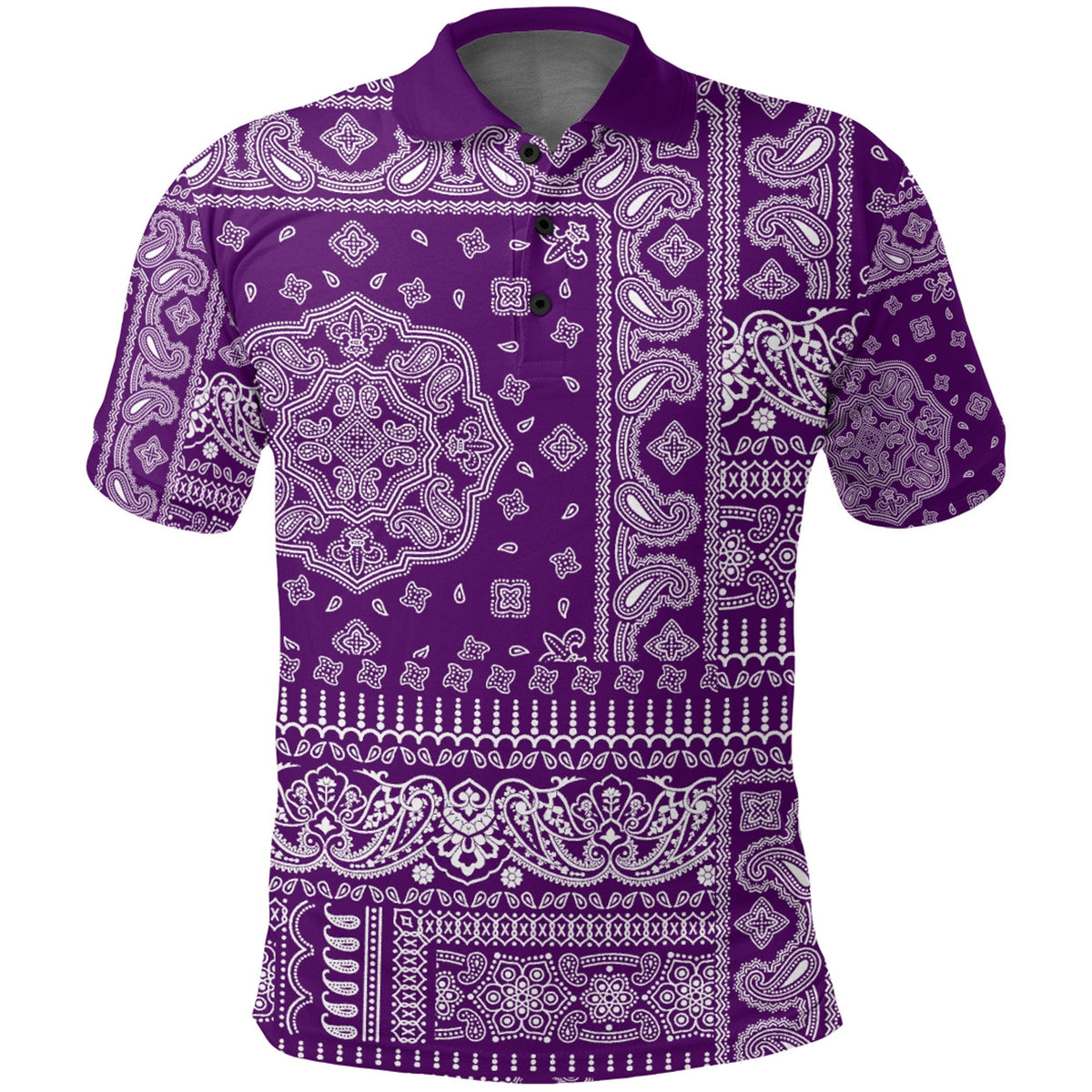 Paisley Polo Shirt Bandana Pattern Seamless Ver.133 RLT13 - Wonder Print Shop