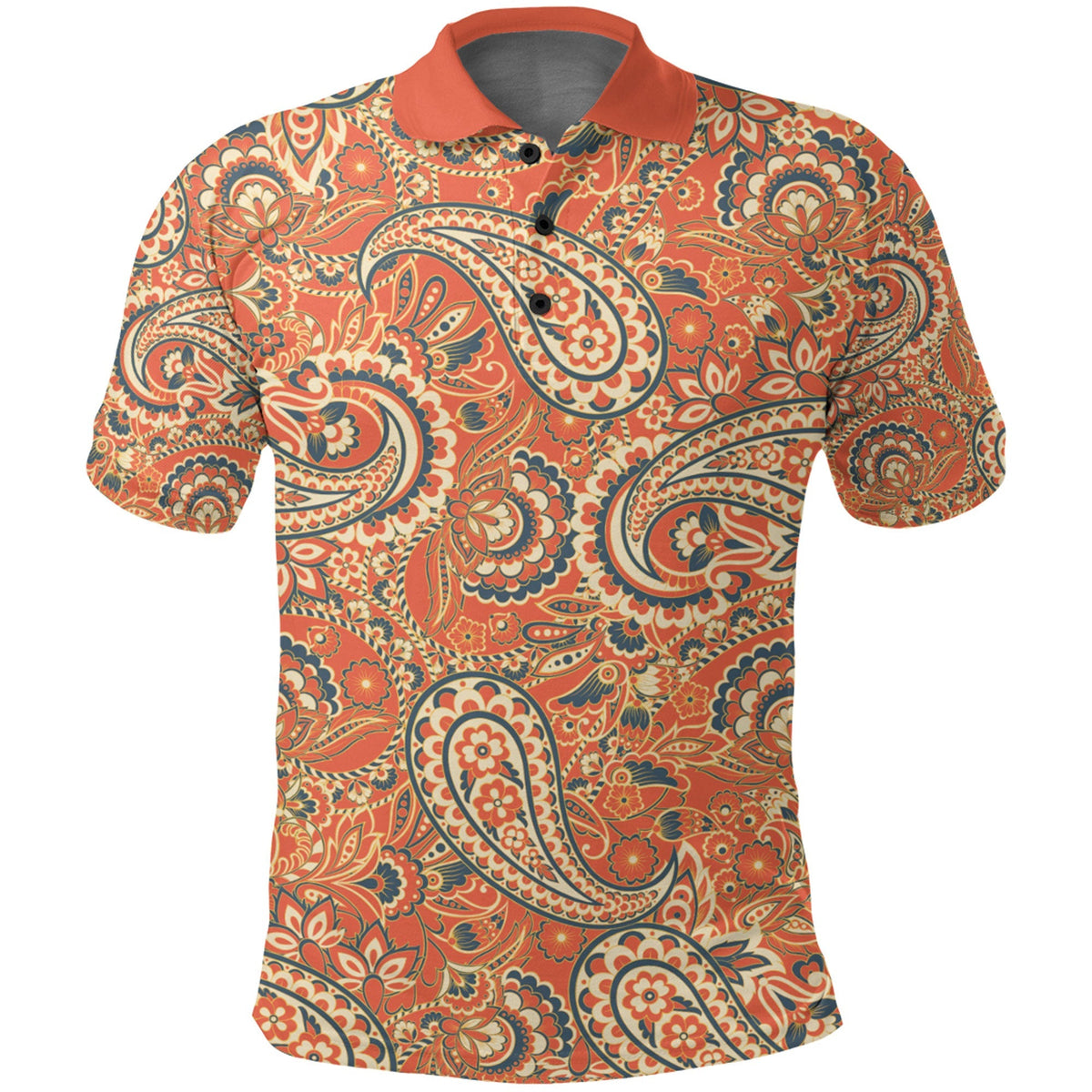 Paisley Polo Shirt Bandana Pattern Seamless Ver.123 RLT13 - Wonder Print Shop