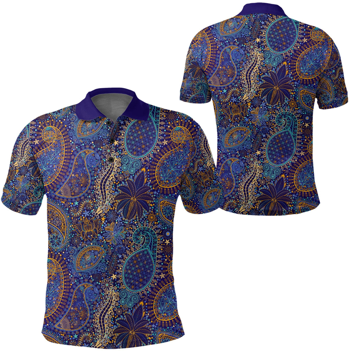 Paisley Polo Shirt Bandana Pattern Seamless Ver.124 RLT13 - Wonder Print Shop