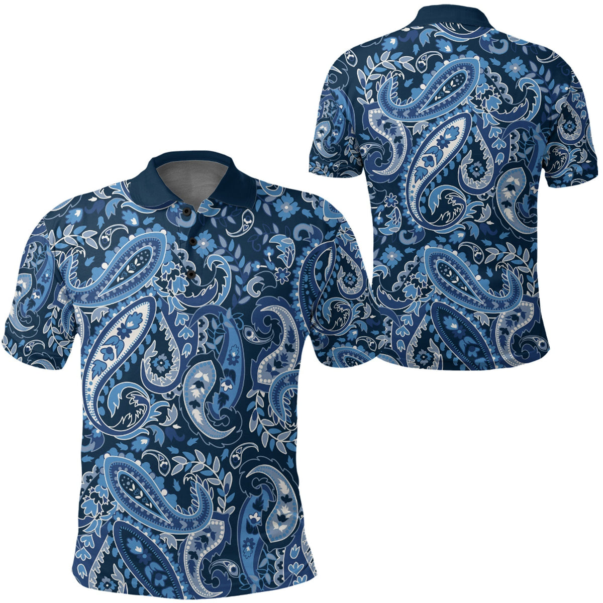 Paisley Polo Shirt Bandana Pattern Seamless Ver.126 RLT13 - Wonder Print Shop
