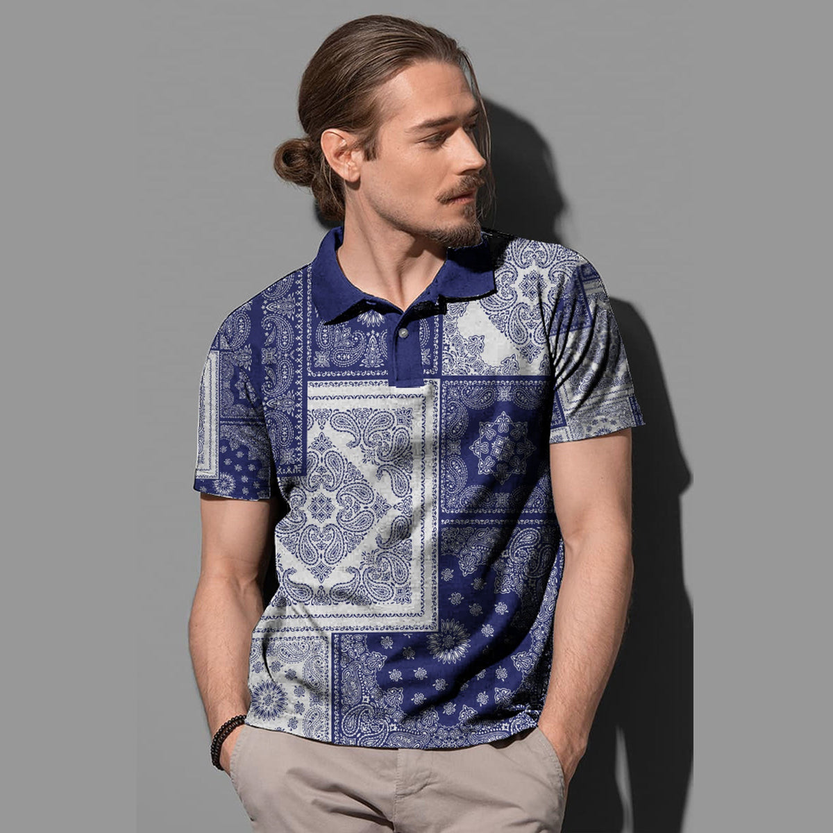 Paisley Polo Shirt Bandana Pattern Seamless Ver.156 RLT13 - Wonder Print Shop