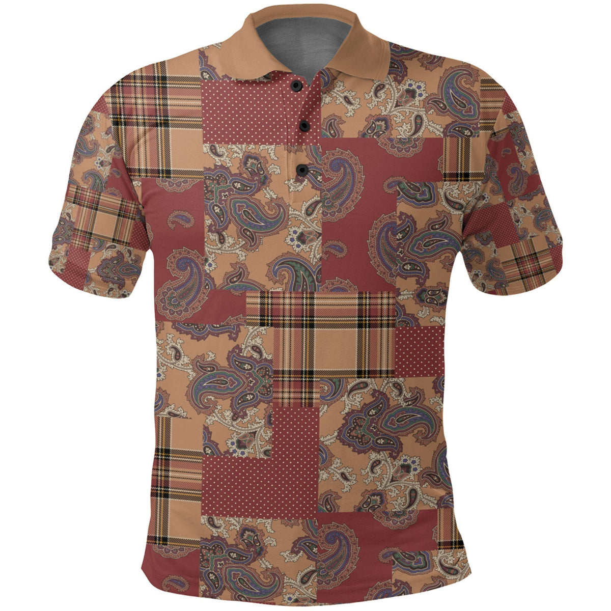 Paisley Polo Shirt Bandana Pattern Seamless Ver.130 RLT13 - Wonder Print Shop