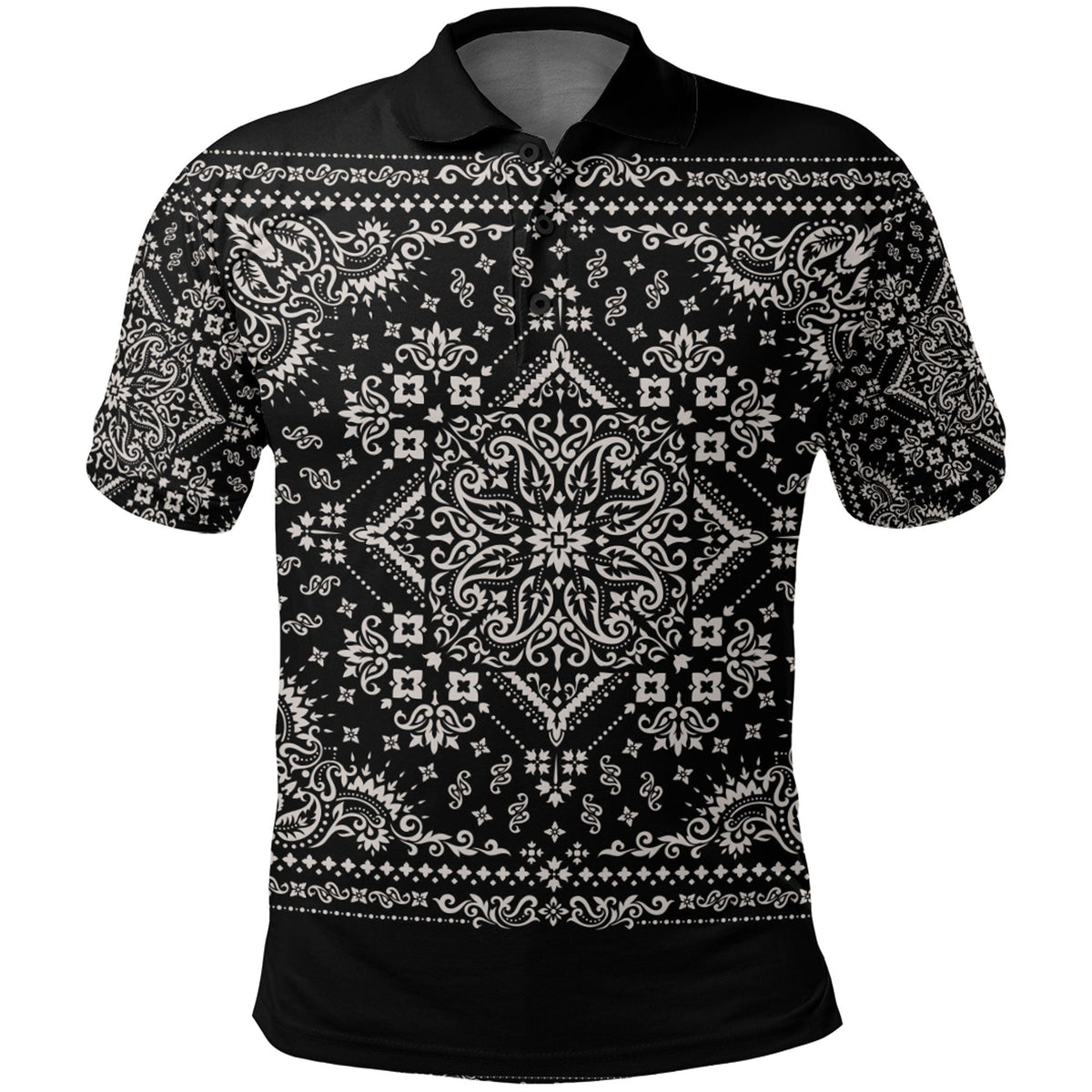 Paisley Polo Shirt Bandana Pattern Seamless Ver.120 RLT13 - Wonder Print Shop