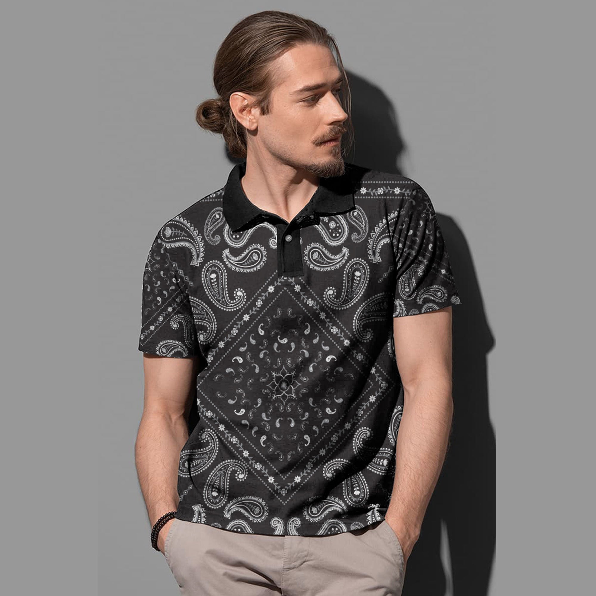 Paisley Polo Shirt Bandana Pattern Seamless Ver.158 RLT13 - Wonder Print Shop