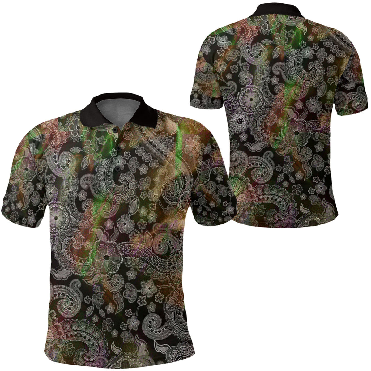 Paisley Polo Shirt Bandana Pattern Seamless Ver.170 RLT13 - Wonder Print Shop