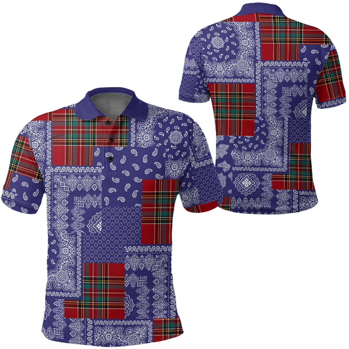 Paisley Polo Shirt Bandana Pattern Seamless Ver.147 RLT13 - Wonder Print Shop