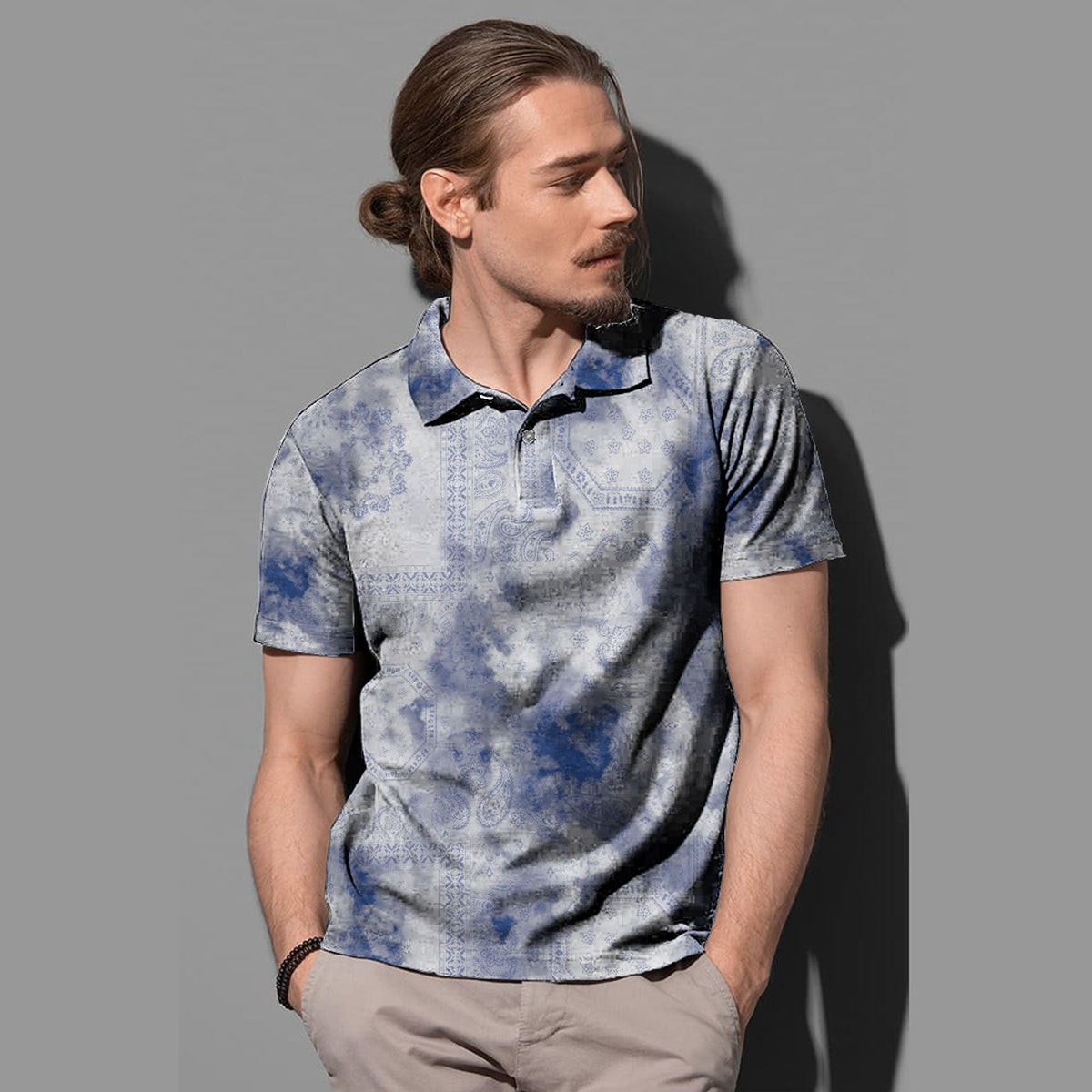 Paisley Polo Shirt Bandana Pattern Seamless Ver.144 RLT13 - Wonder Print Shop