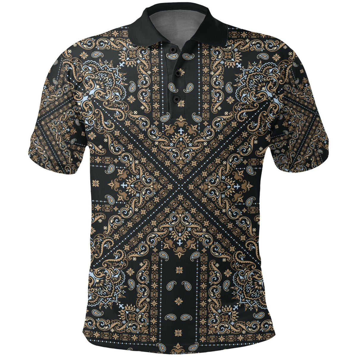 Paisley Polo Shirt Bandana Pattern Seamless Ver.127 RLT13 - Wonder Print Shop