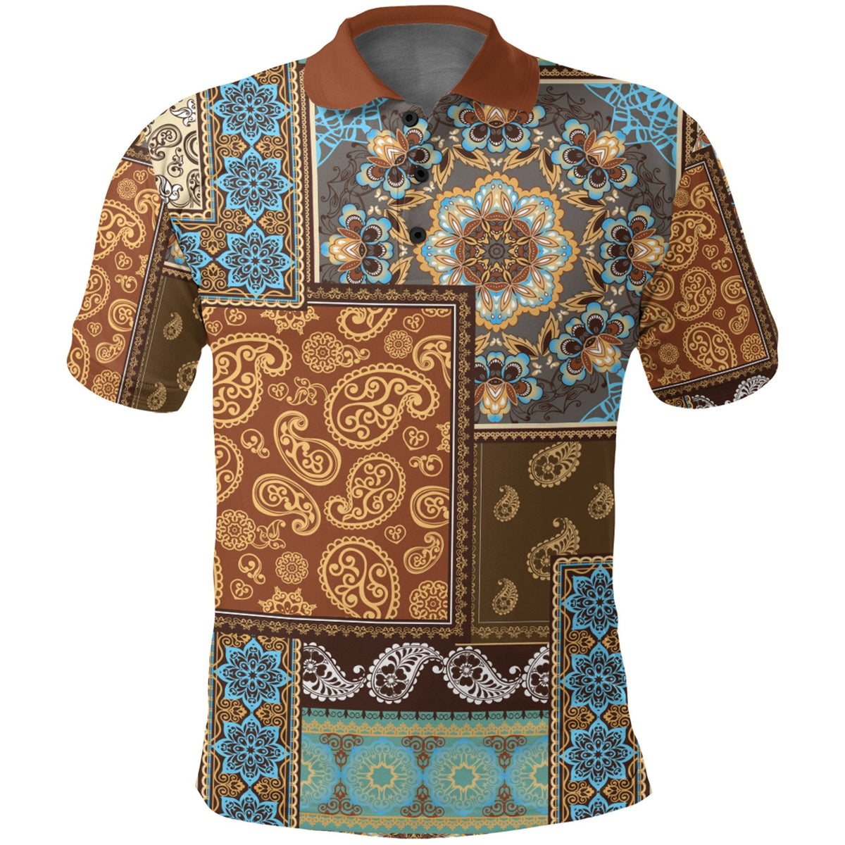 Paisley Polo Shirt Bandana Pattern Seamless Ver.111 RLT13 - Wonder Print Shop