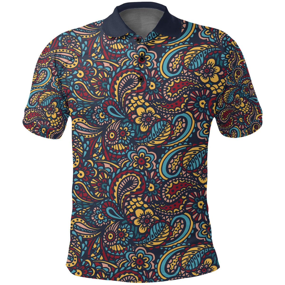Paisley Polo Shirt Bandana Pattern Seamless Ver.110 RLT13 - Wonder Print Shop