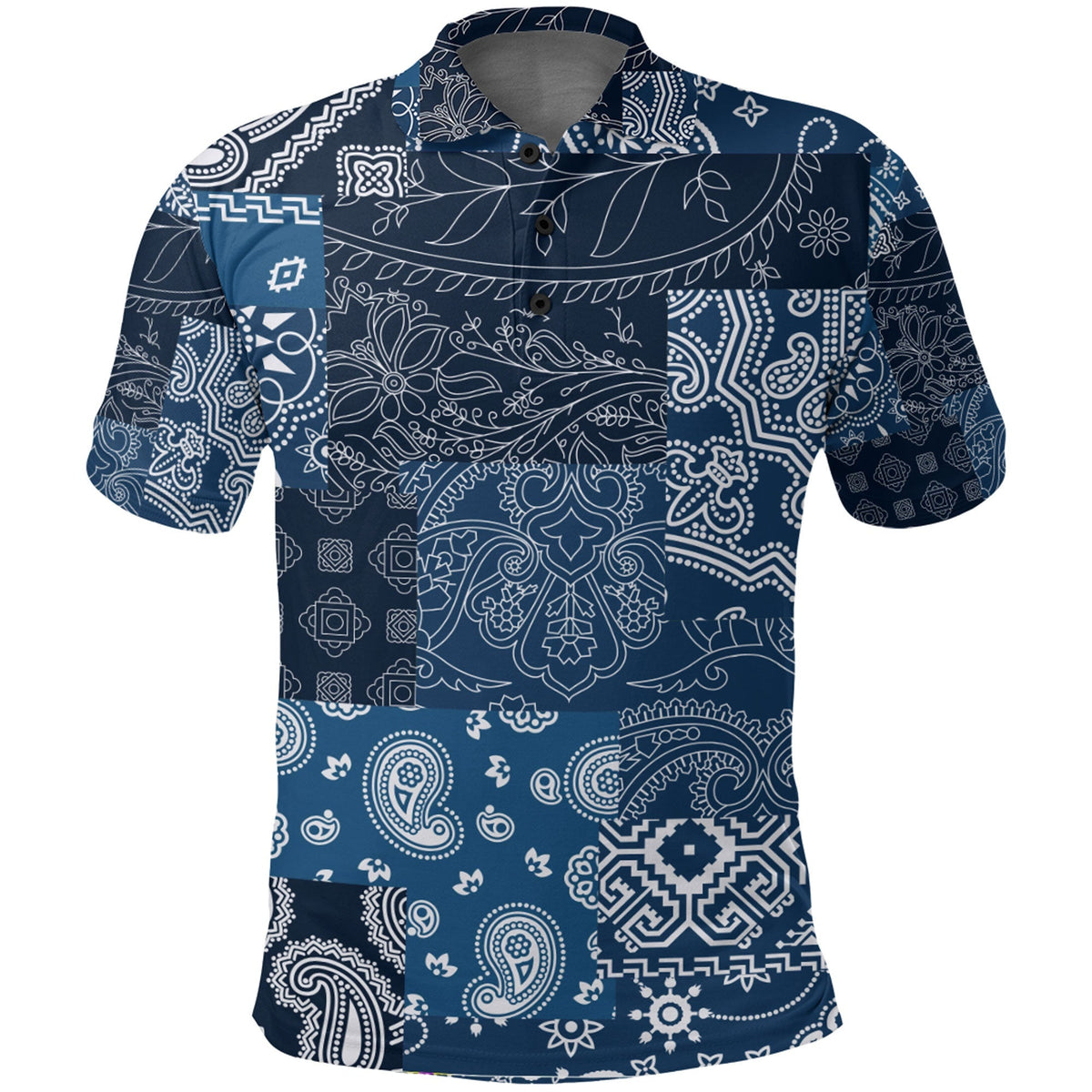 Paisley Polo Shirt Bandana Pattern Seamless Ver.113 RLT13 - Wonder Print Shop