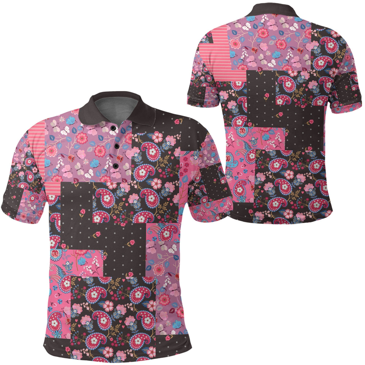 Paisley Polo Shirt Bandana Pattern Seamless Ver.104 RLT13 - Wonder Print Shop