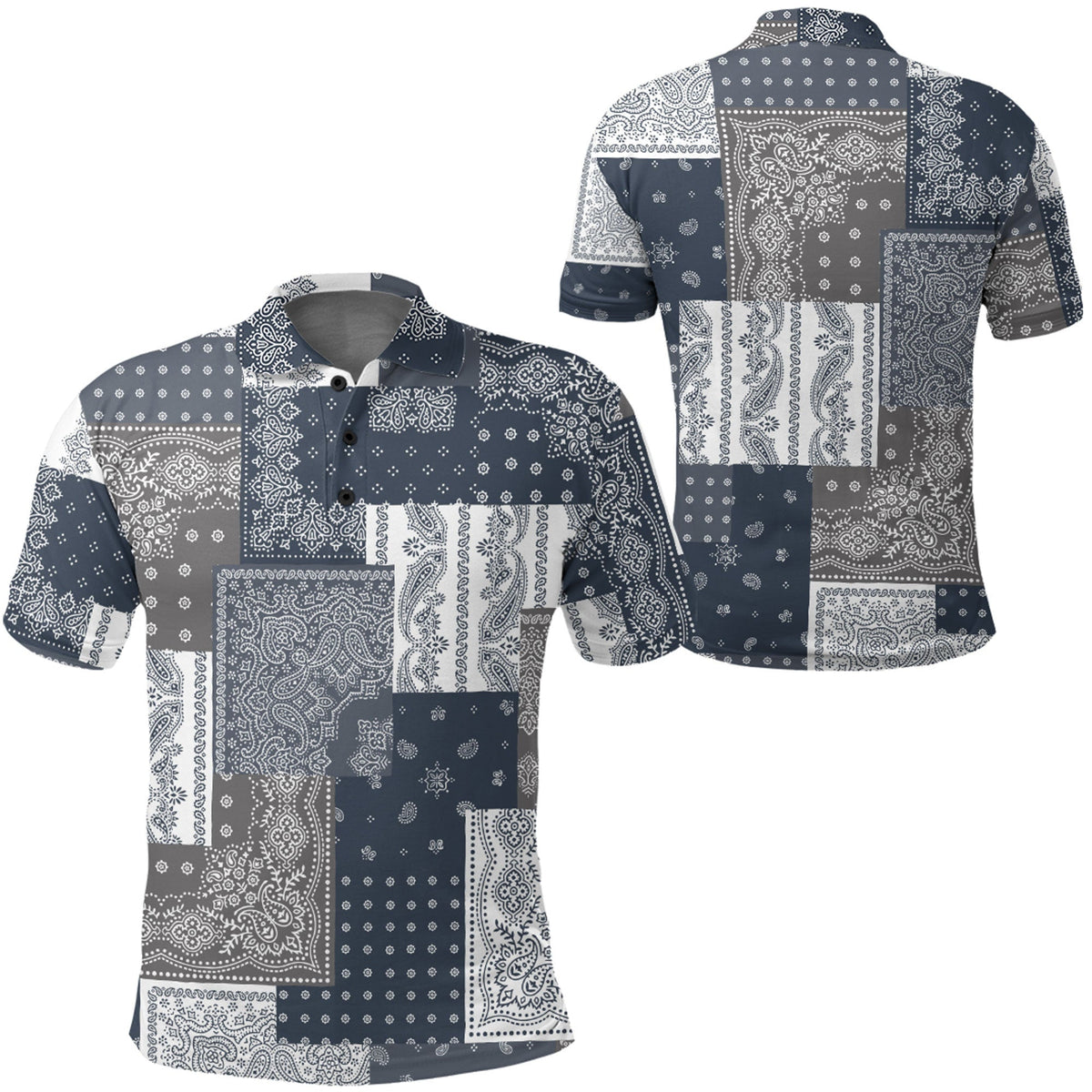 Paisley Polo Shirt Bandana Pattern Seamless Ver.143 RLT13 - Wonder Print Shop