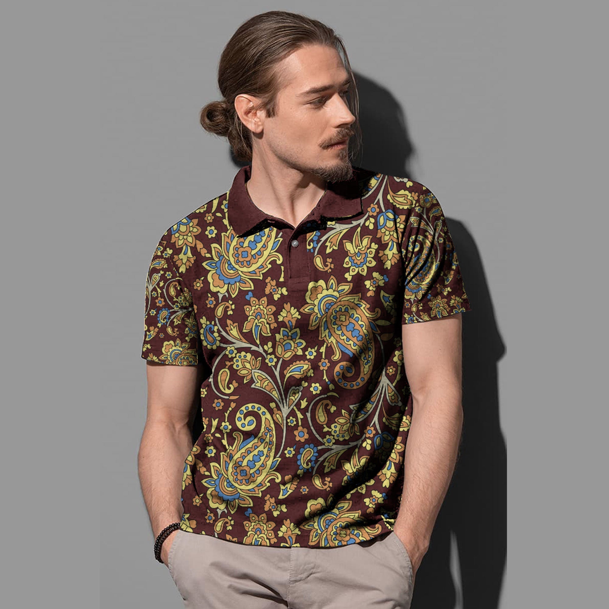 Paisley Polo Shirt Bandana Pattern Seamless Ver.119 RLT13 - Wonder Print Shop
