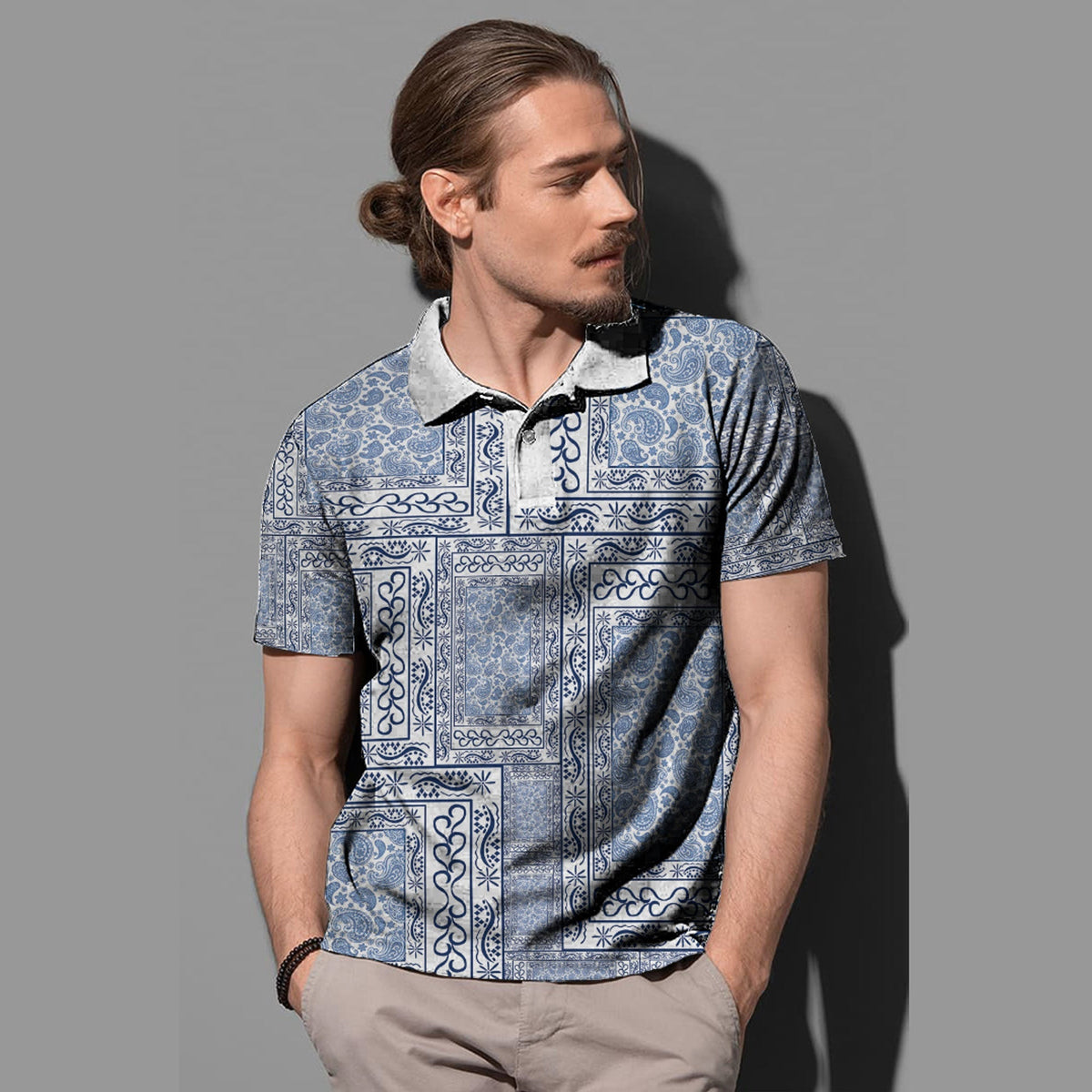 Paisley Polo Shirt Bandana Pattern Seamless Ver.114 RLT13 - Wonder Print Shop
