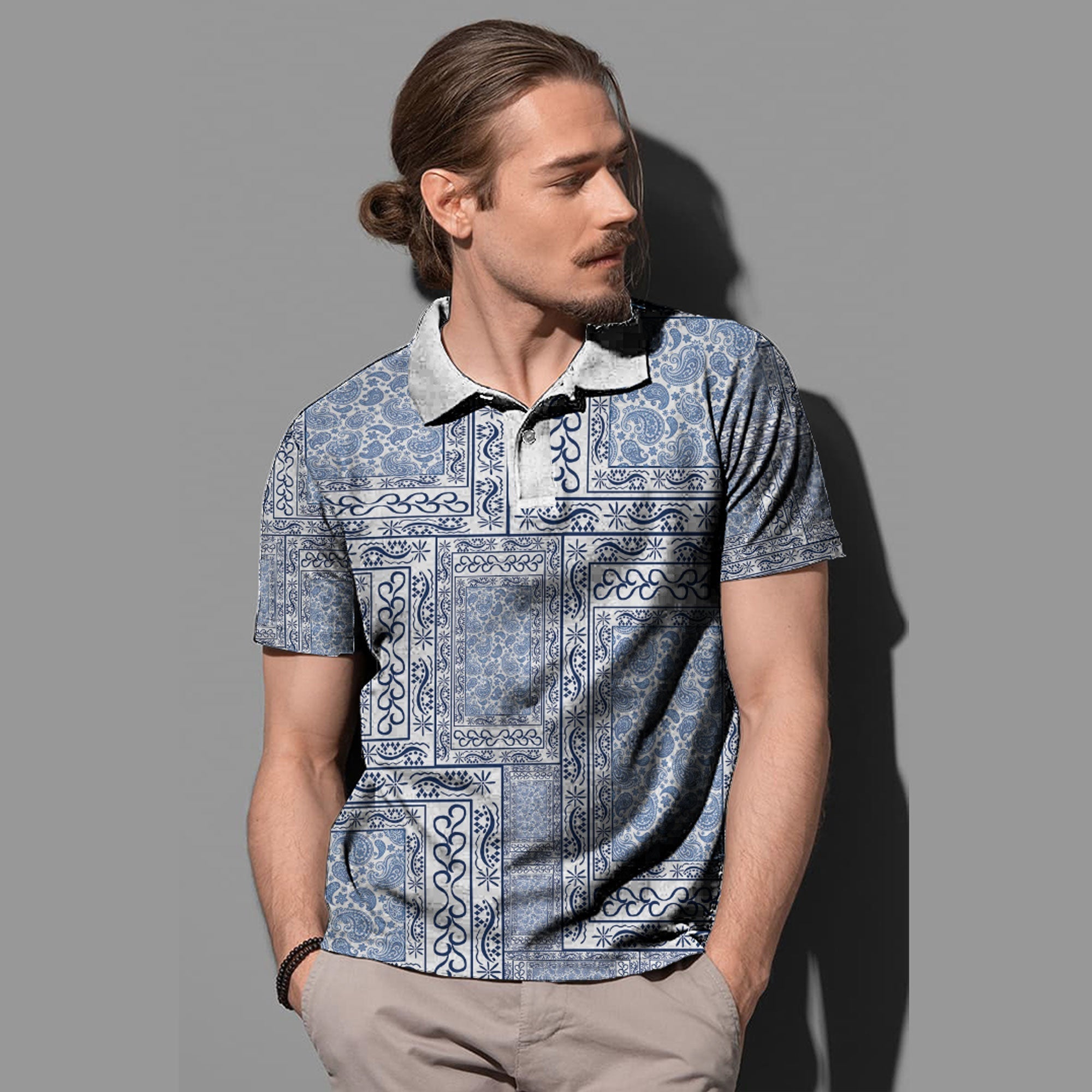 Paisley Polo Shirt Bandana Pattern Seamless Ver.114 RLT13 - Wonder Print Shop