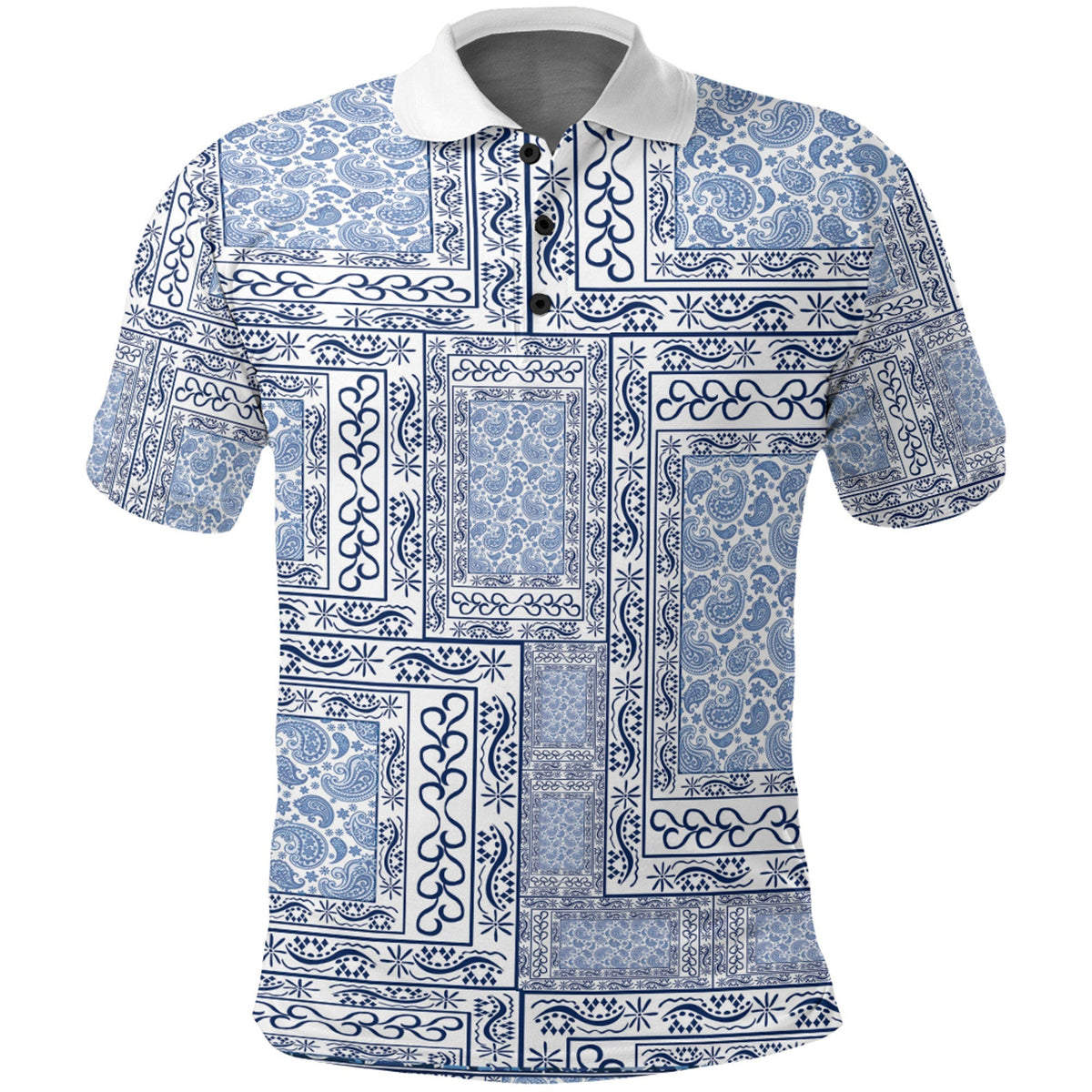 Paisley Polo Shirt Bandana Pattern Seamless Ver.114 RLT13 - Wonder Print Shop