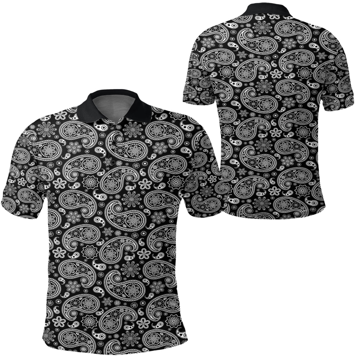 Paisley Polo Shirt Bandana Pattern Seamless Ver.121 RLT13 - Wonder Print Shop