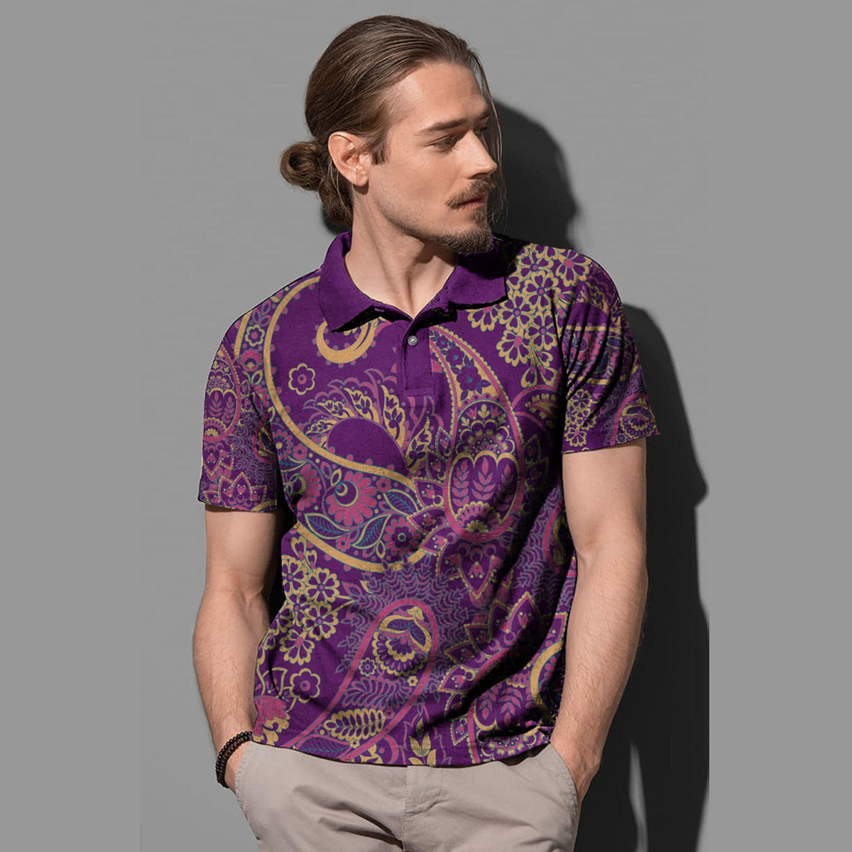 Paisley Polo Shirt Bandana Pattern Seamless Ver.88 RLT13 - Wonder Print Shop