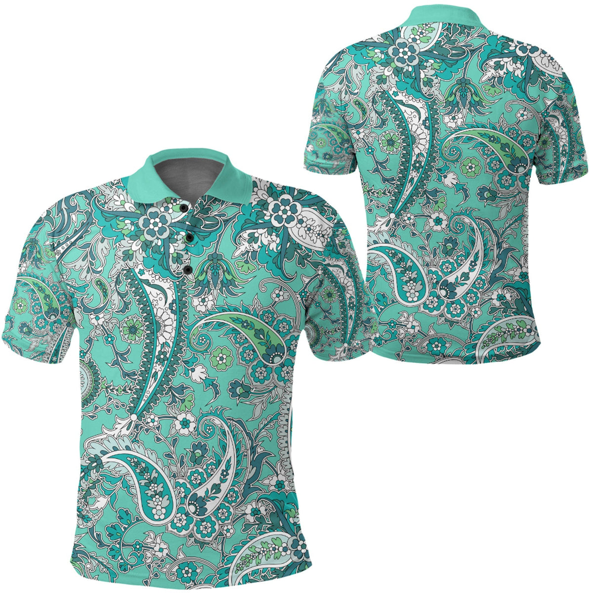 Paisley Polo Shirt Bandana Pattern Seamless Ver.138 RLT13 - Wonder Print Shop