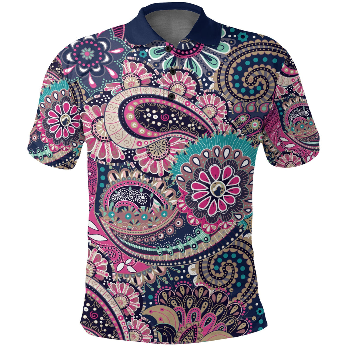 Paisley Polo Shirt Bandana Pattern Seamless Ver.131 RLT13 - Wonder Print Shop