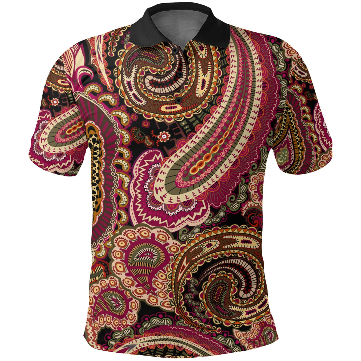 Paisley Polo Shirt Bandana Pattern Seamless Ver.95 RLT13 - Wonder Print Shop