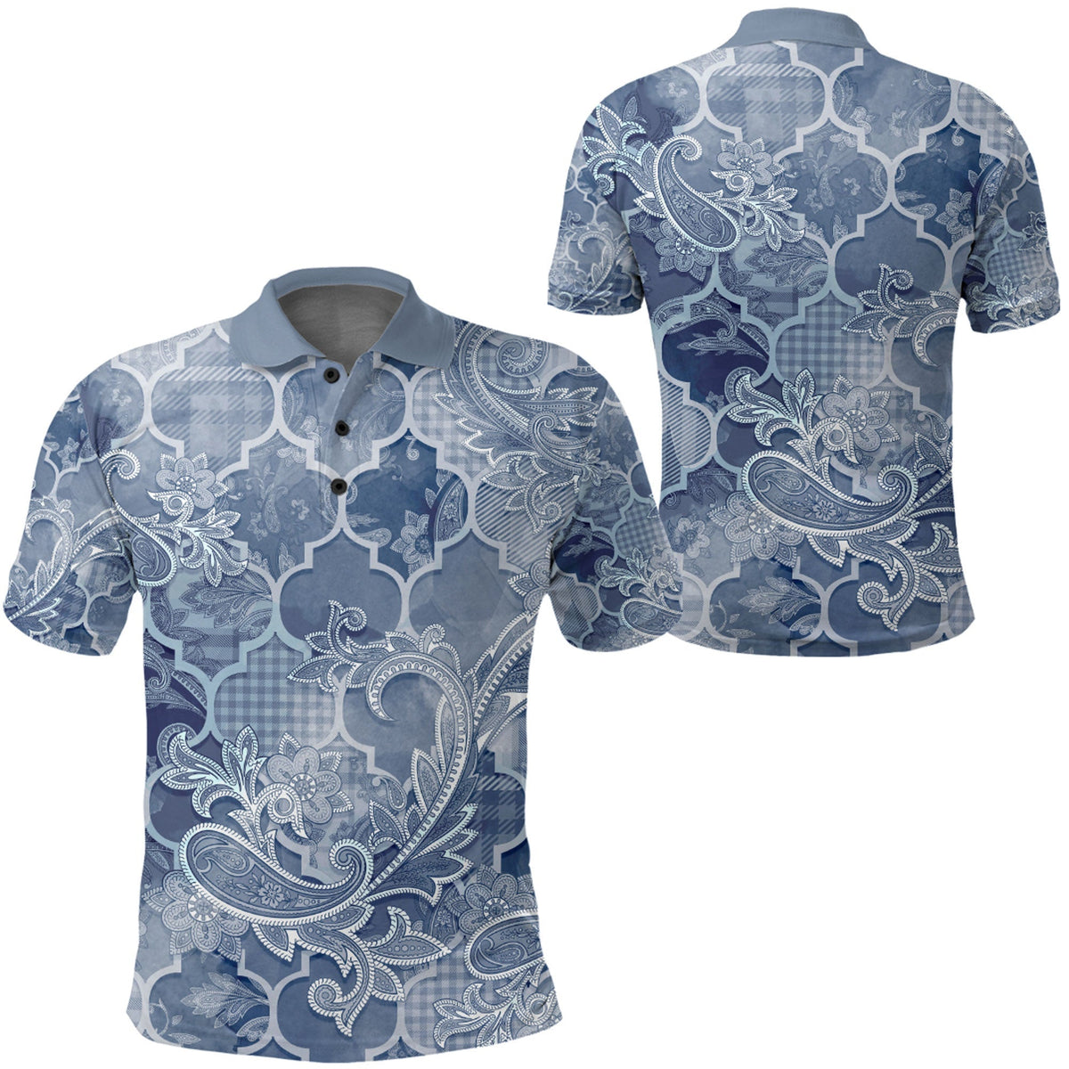 Paisley Polo Shirt Bandana Pattern Seamless Ver.90 RLT13 - Wonder Print Shop