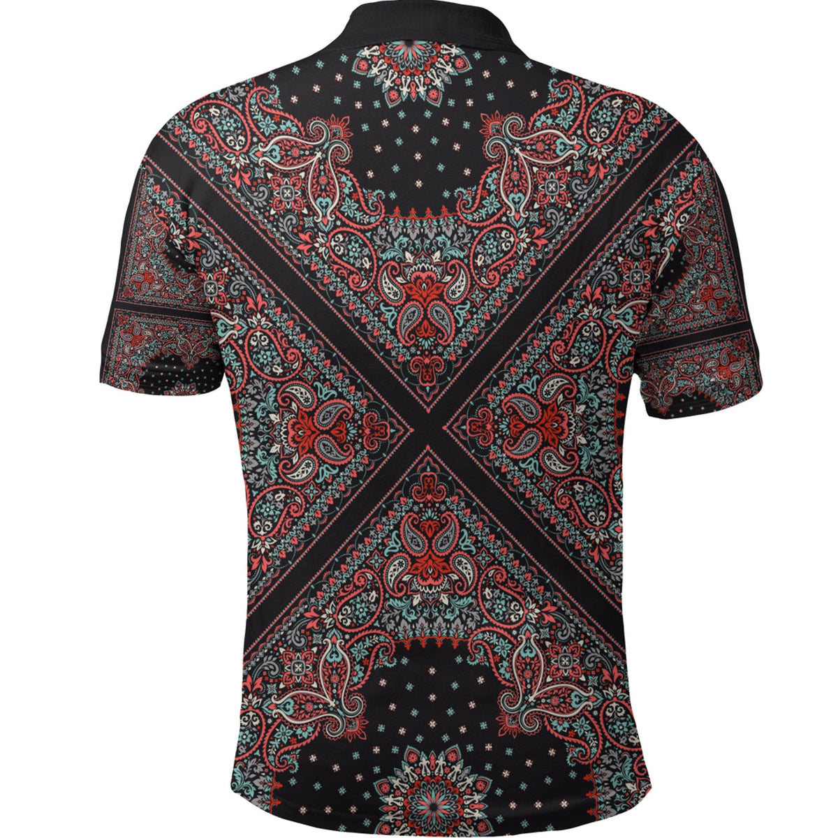 Paisley Polo Shirt Bandana Pattern Seamless Ver.115 RLT13 - Wonder Print Shop