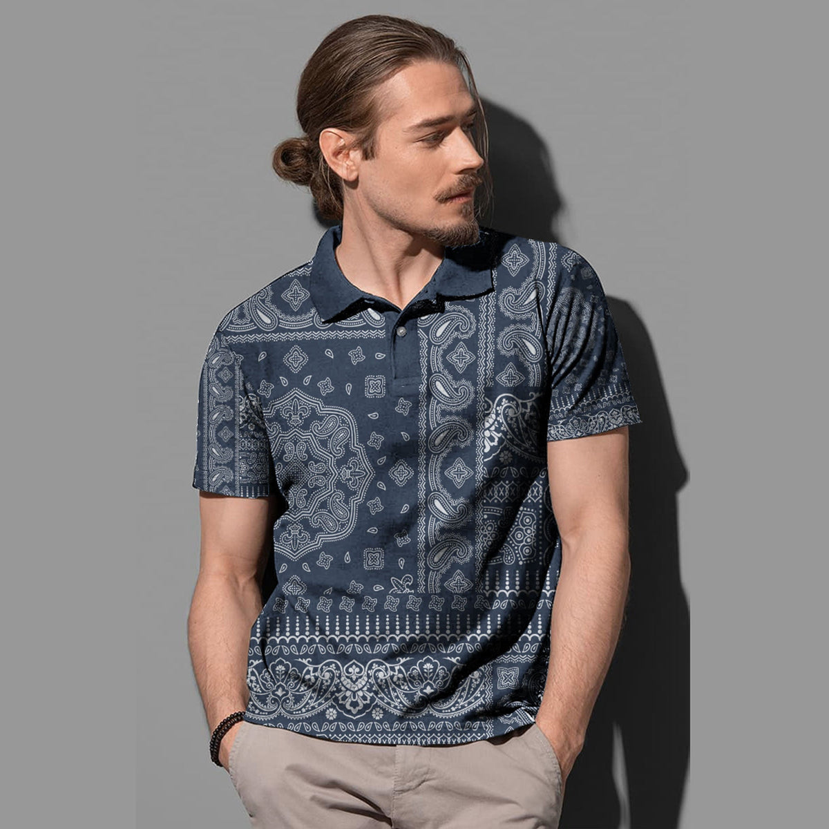 Paisley Polo Shirt Bandana Pattern Seamless Ver.93 RLT13 - Wonder Print Shop