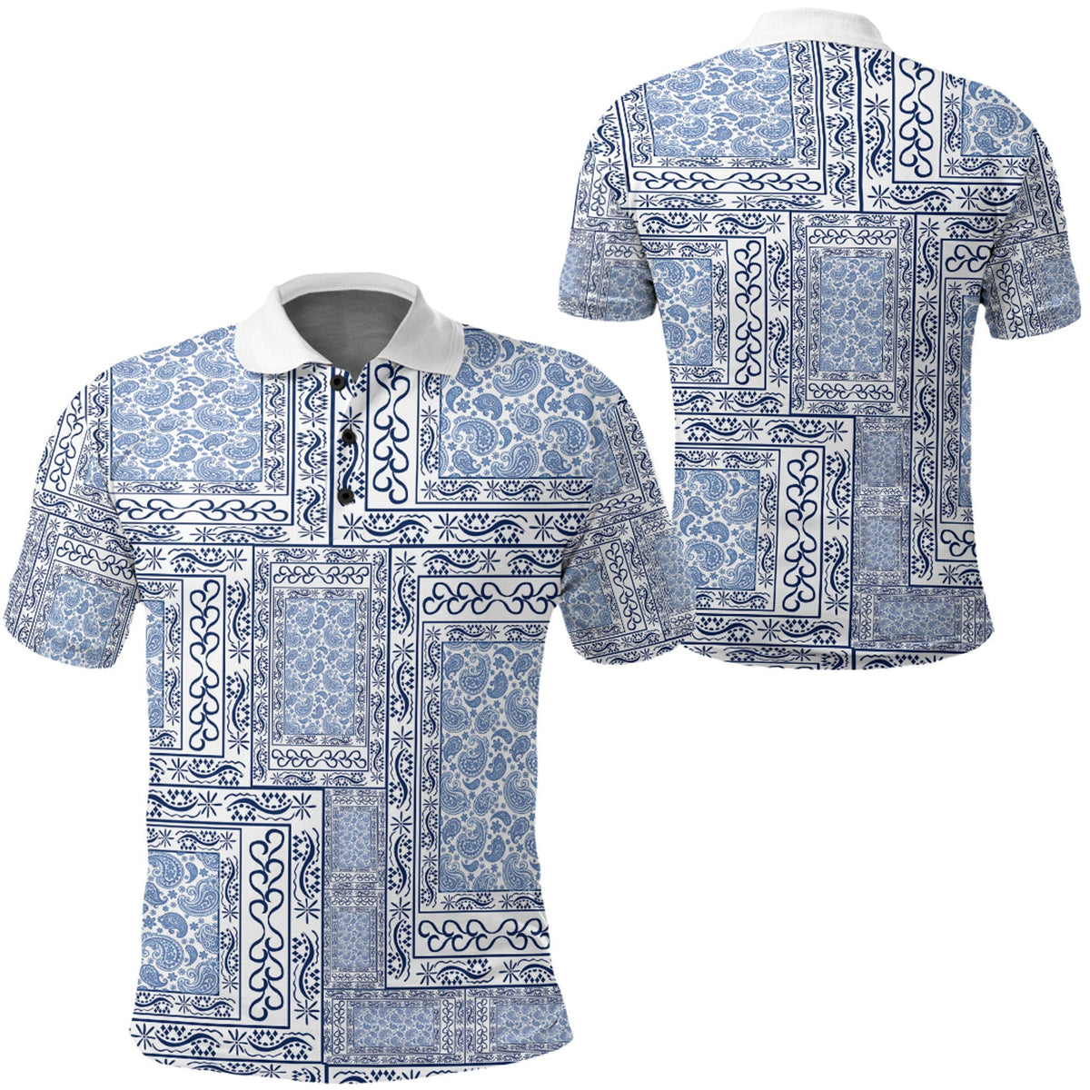 Paisley Polo Shirt Bandana Pattern Seamless Ver.114 RLT13 - Wonder Print Shop