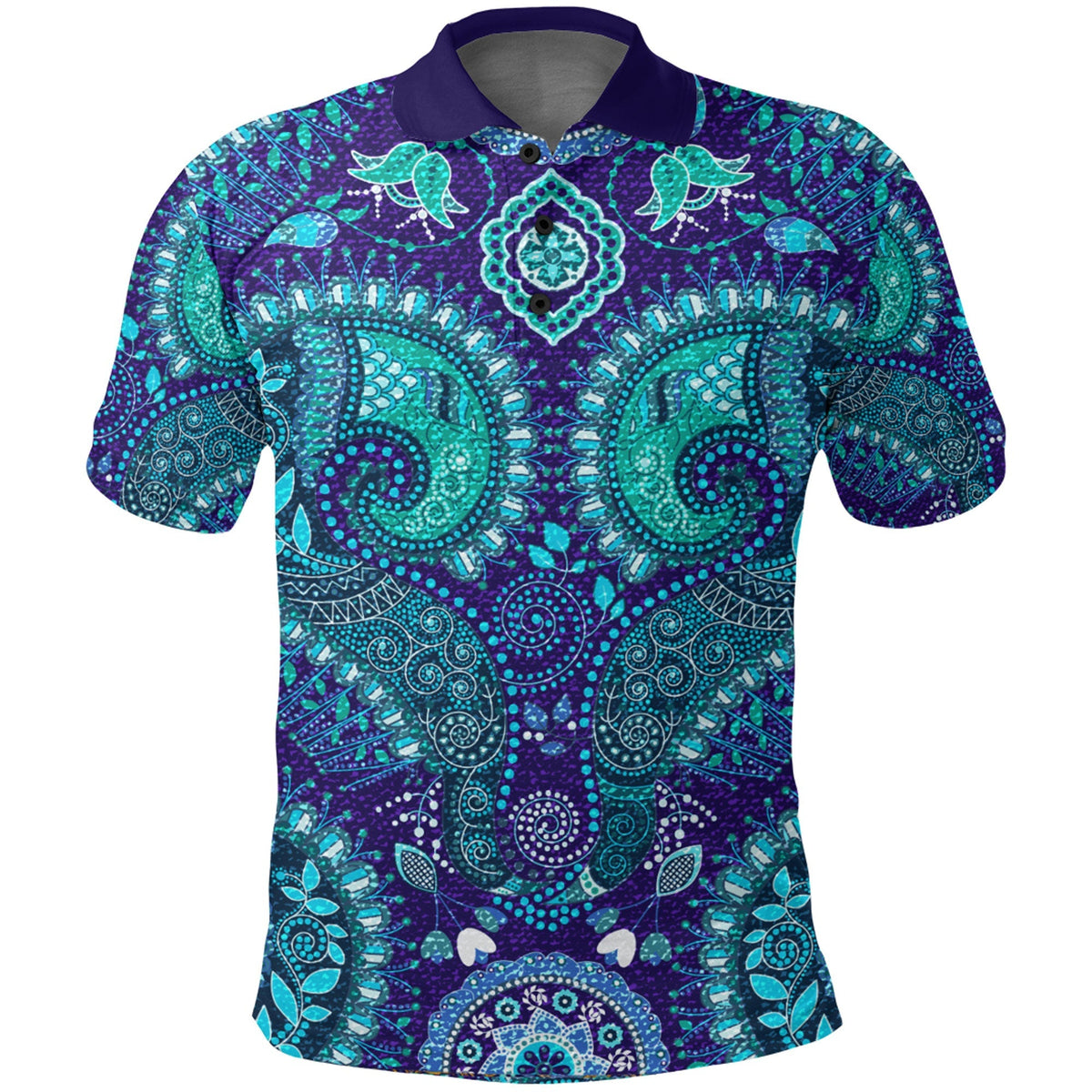 Paisley Polo Shirt Bandana Pattern Seamless Ver.87 RLT13 - Wonder Print Shop