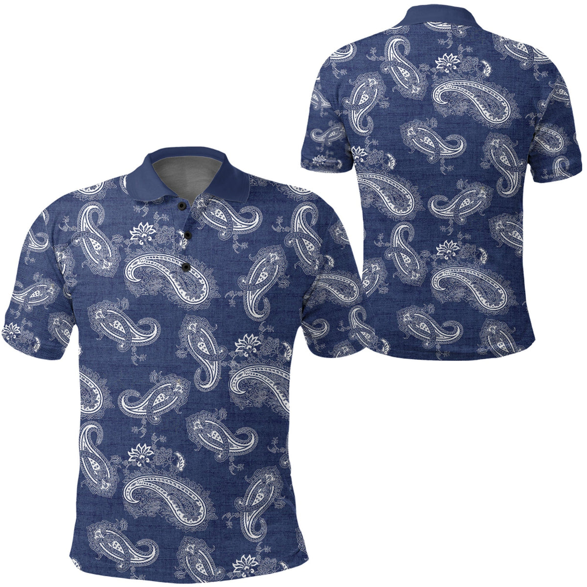Paisley Polo Shirt Bandana Pattern Seamless Ver.92 RLT13 - Wonder Print Shop