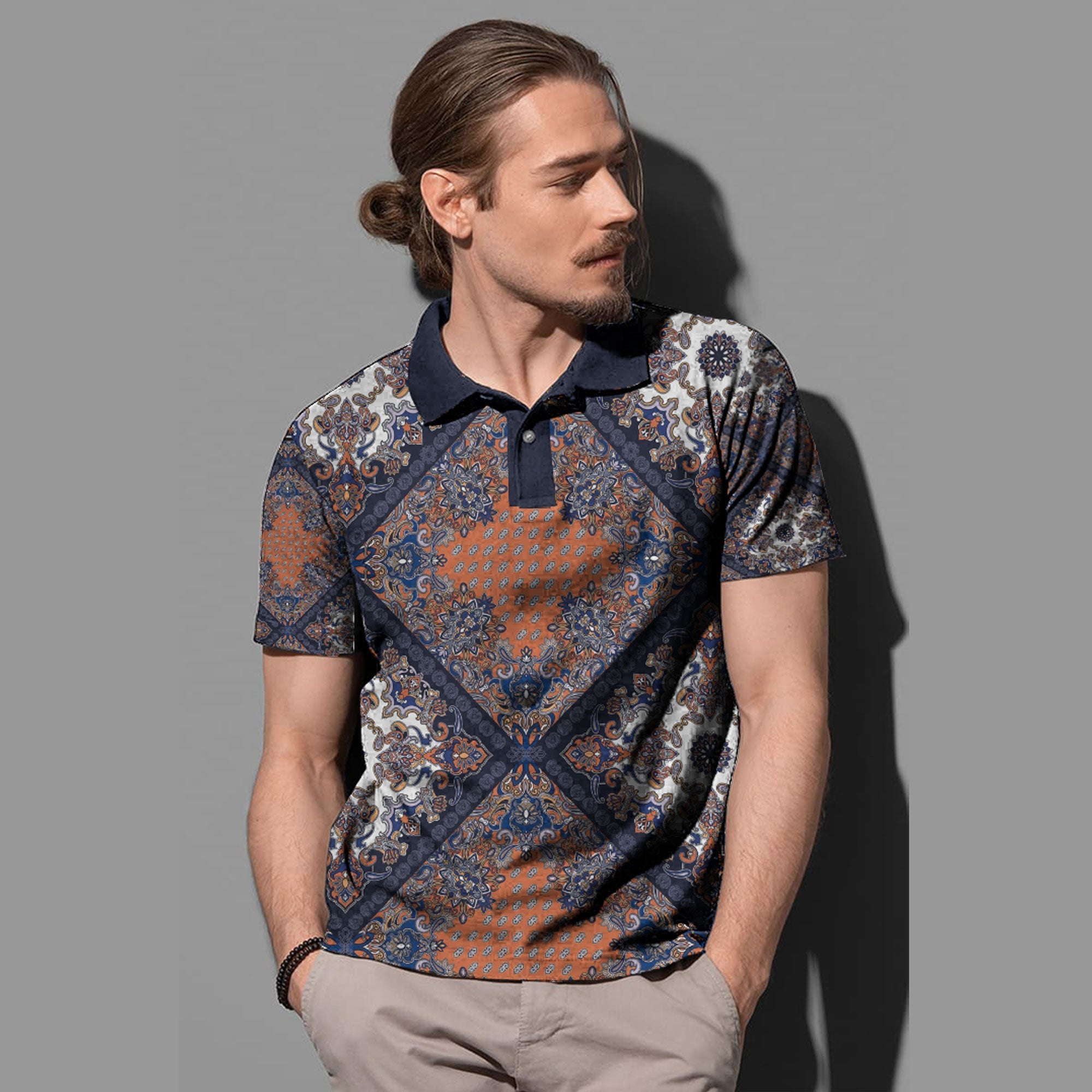 Paisley Polo Shirt Bandana Pattern Seamless Ver.98 RLT13 - Wonder Print Shop
