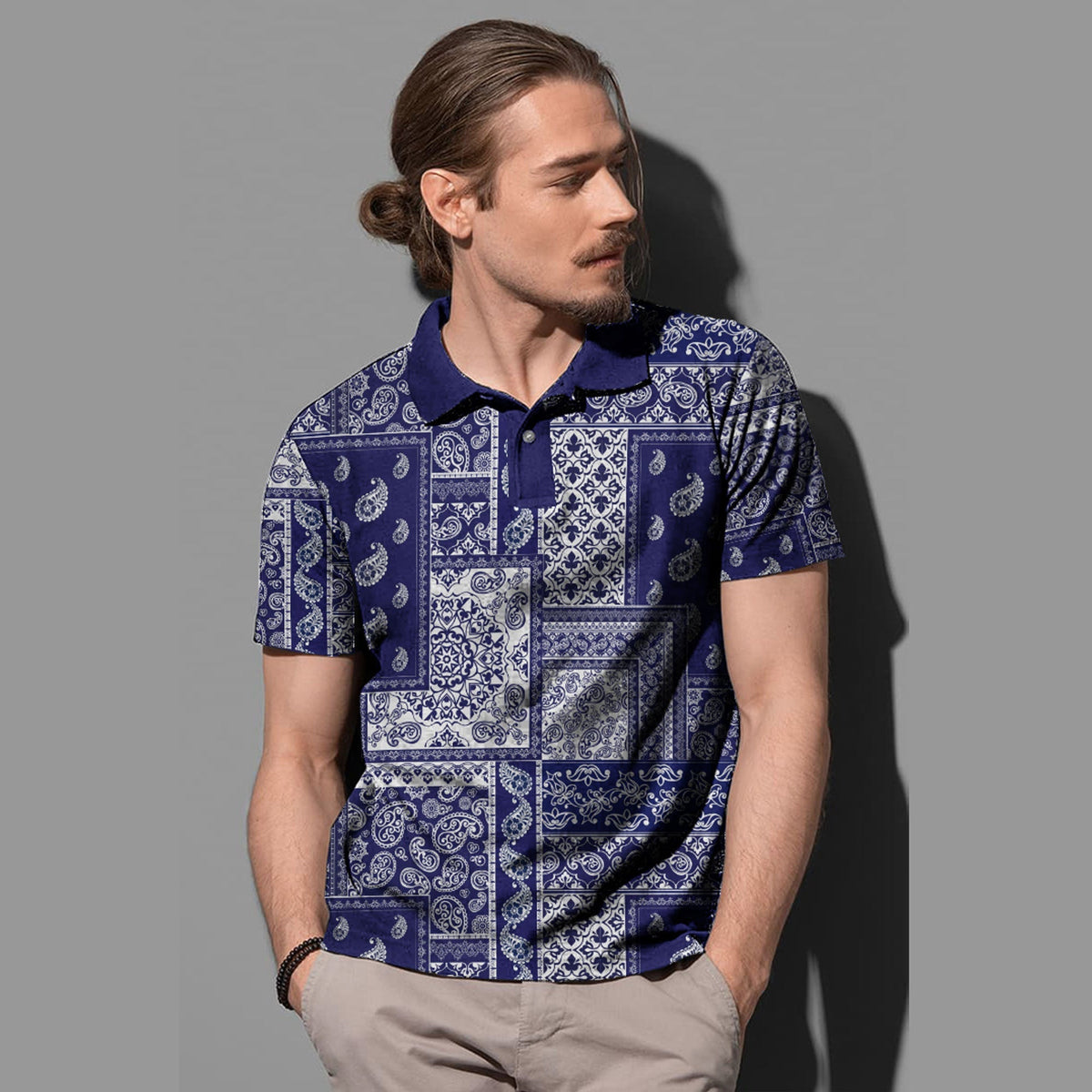 Paisley Polo Shirt Bandana Pattern Seamless Ver.94 RLT13 - Wonder Print Shop
