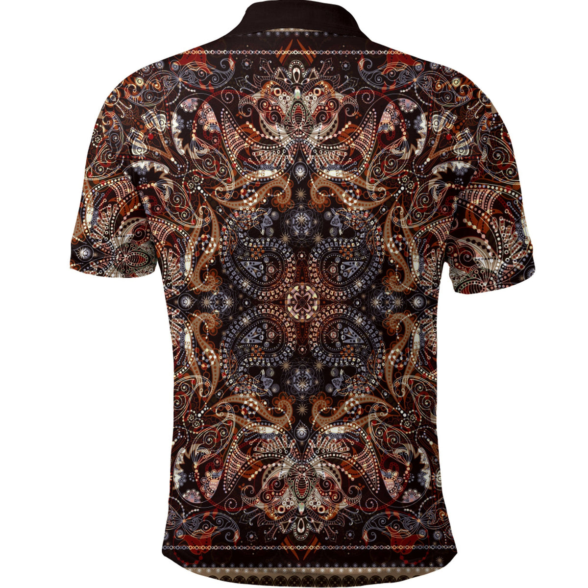 Paisley Polo Shirt Bandana Pattern Seamless Ver.128 RLT13 - Wonder Print Shop