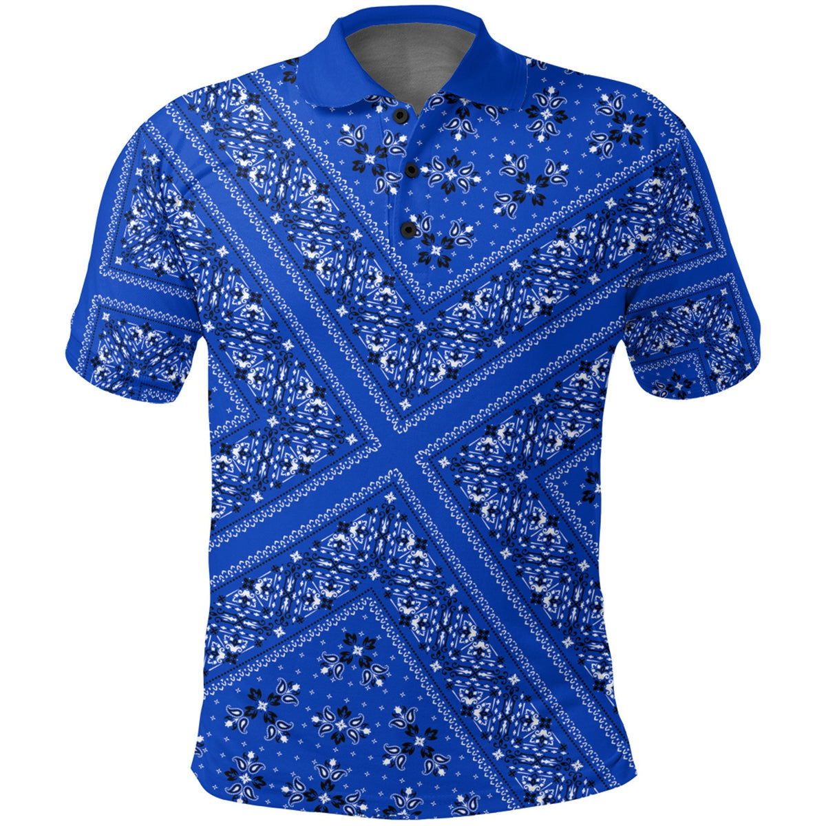 Paisley Polo Shirt Bandana Pattern Seamless Ver.129 RLT13 - Wonder Print Shop