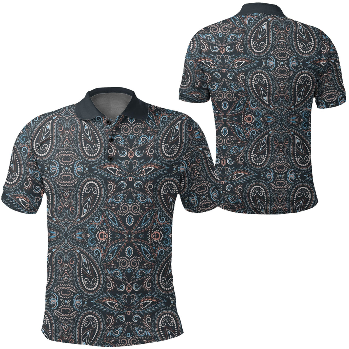 Paisley Polo Shirt Bandana Pattern Seamless Ver.108 RLT13 - Wonder Print Shop