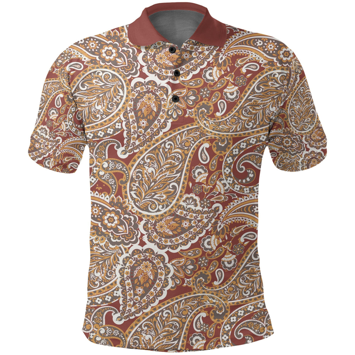 Paisley Polo Shirt Bandana Pattern Seamless Ver.107 RLT13 - Wonder Print Shop