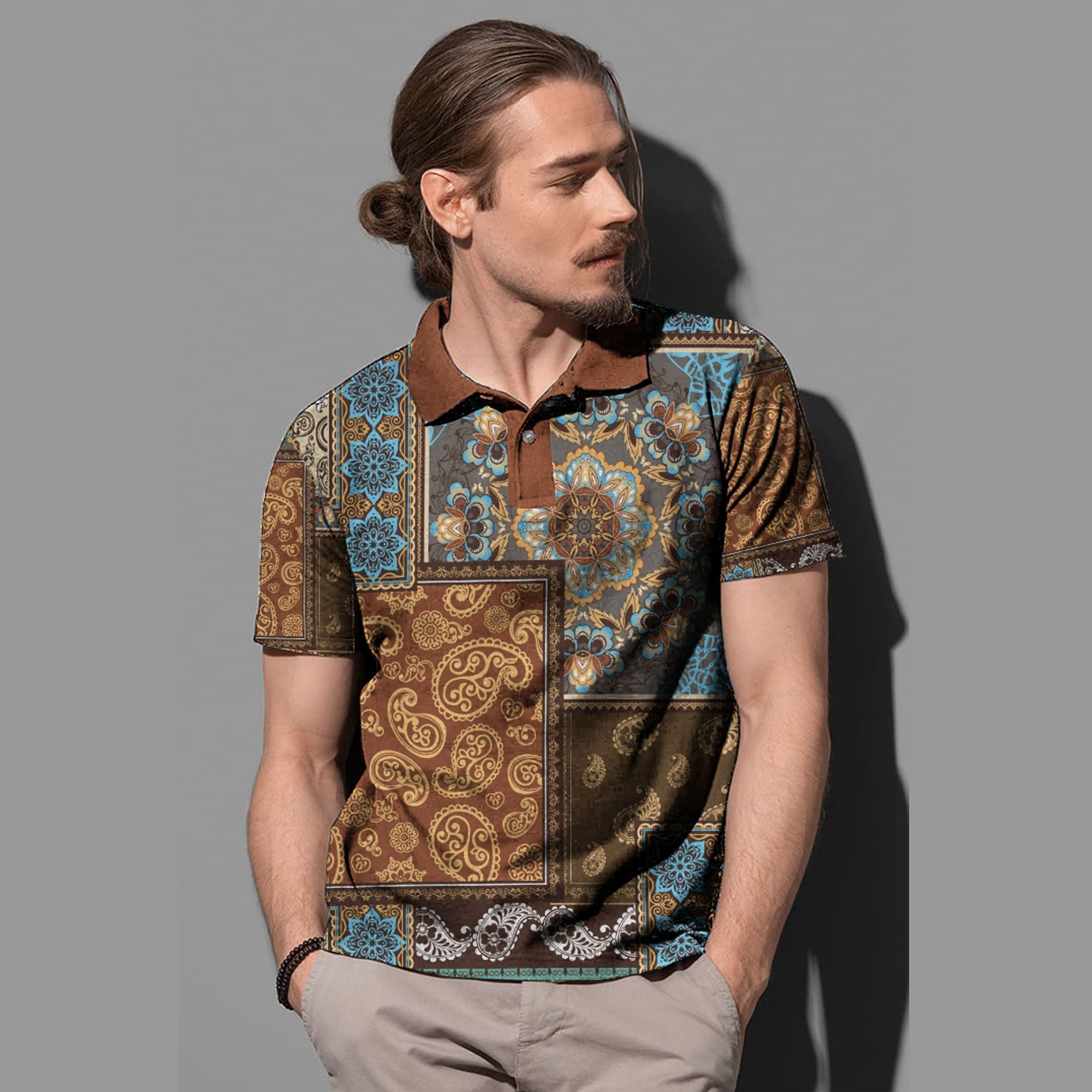 Paisley Polo Shirt Bandana Pattern Seamless Ver.111 RLT13 - Wonder Print Shop