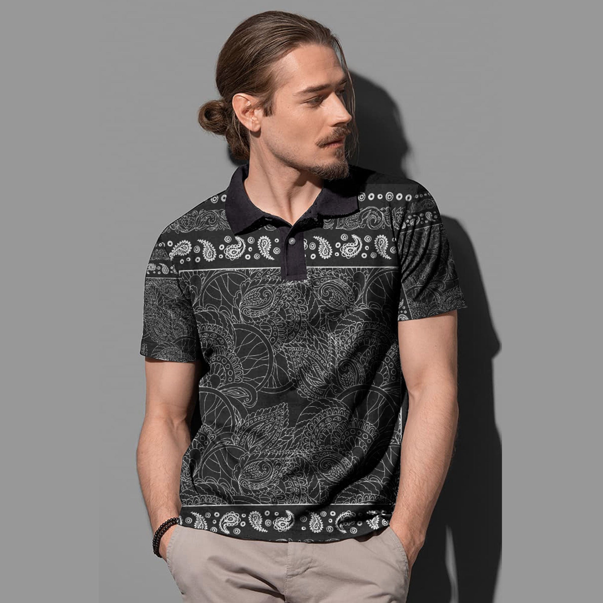 Paisley Polo Shirt Bandana Pattern Seamless Ver.91 RLT13 - Wonder Print Shop