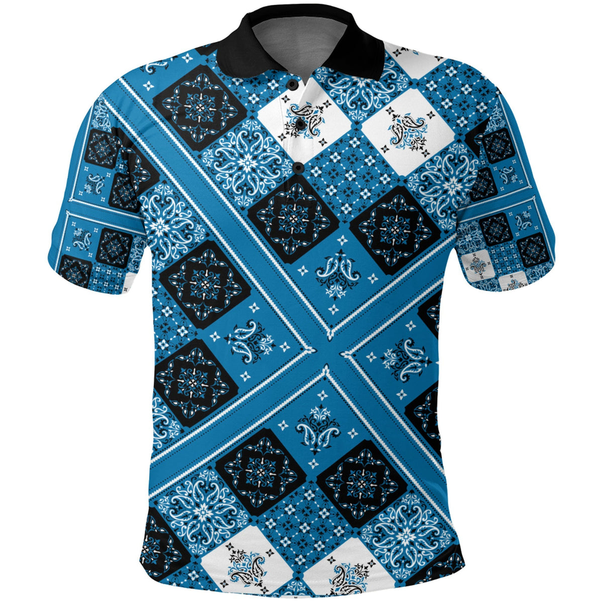 Paisley Polo Shirt Bandana Pattern Seamless Ver.99 RLT13 - Wonder Print Shop