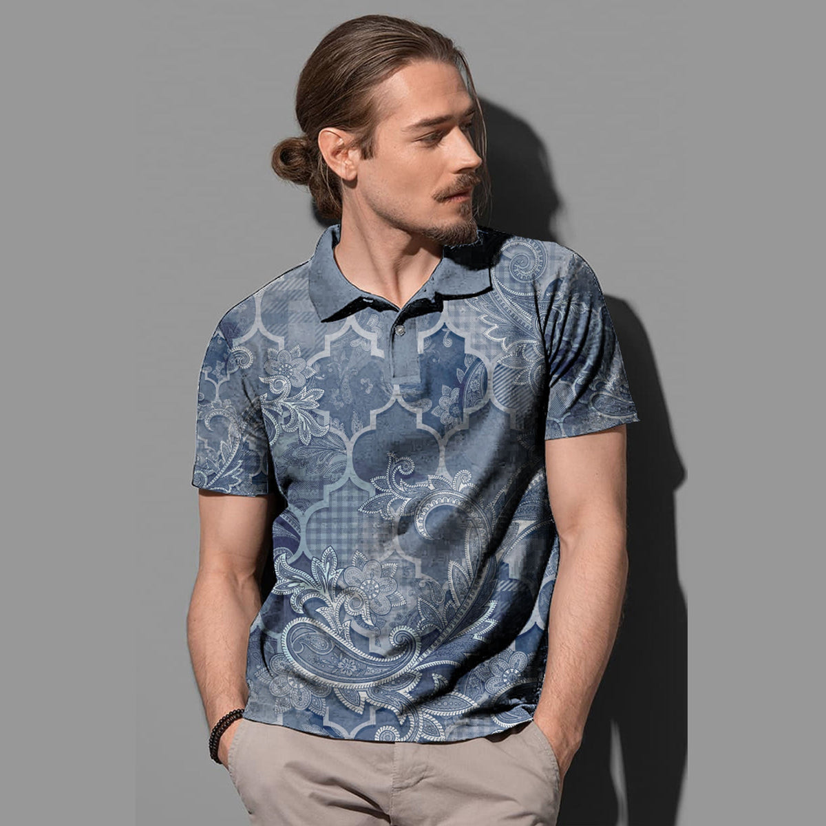 Paisley Polo Shirt Bandana Pattern Seamless Ver.90 RLT13 - Wonder Print Shop
