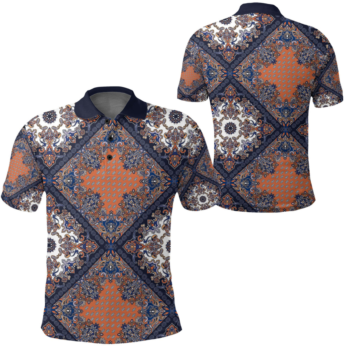 Paisley Polo Shirt Bandana Pattern Seamless Ver.98 RLT13 - Wonder Print Shop