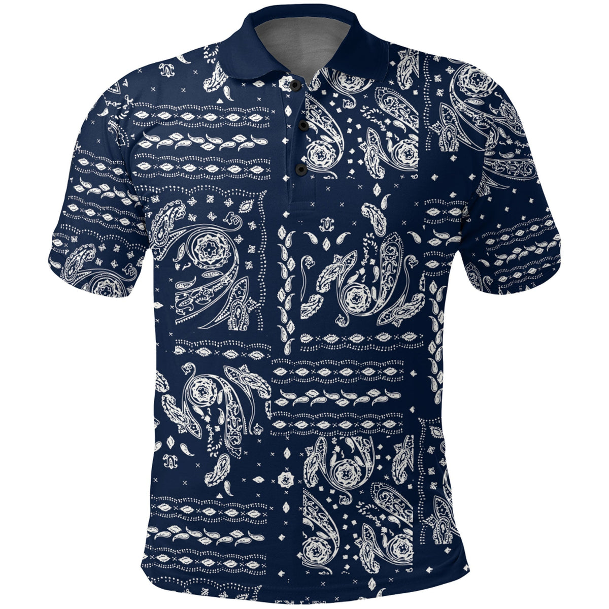 Paisley Polo Shirt Bandana Pattern Seamless Ver.102 RLT13 - Wonder Print Shop