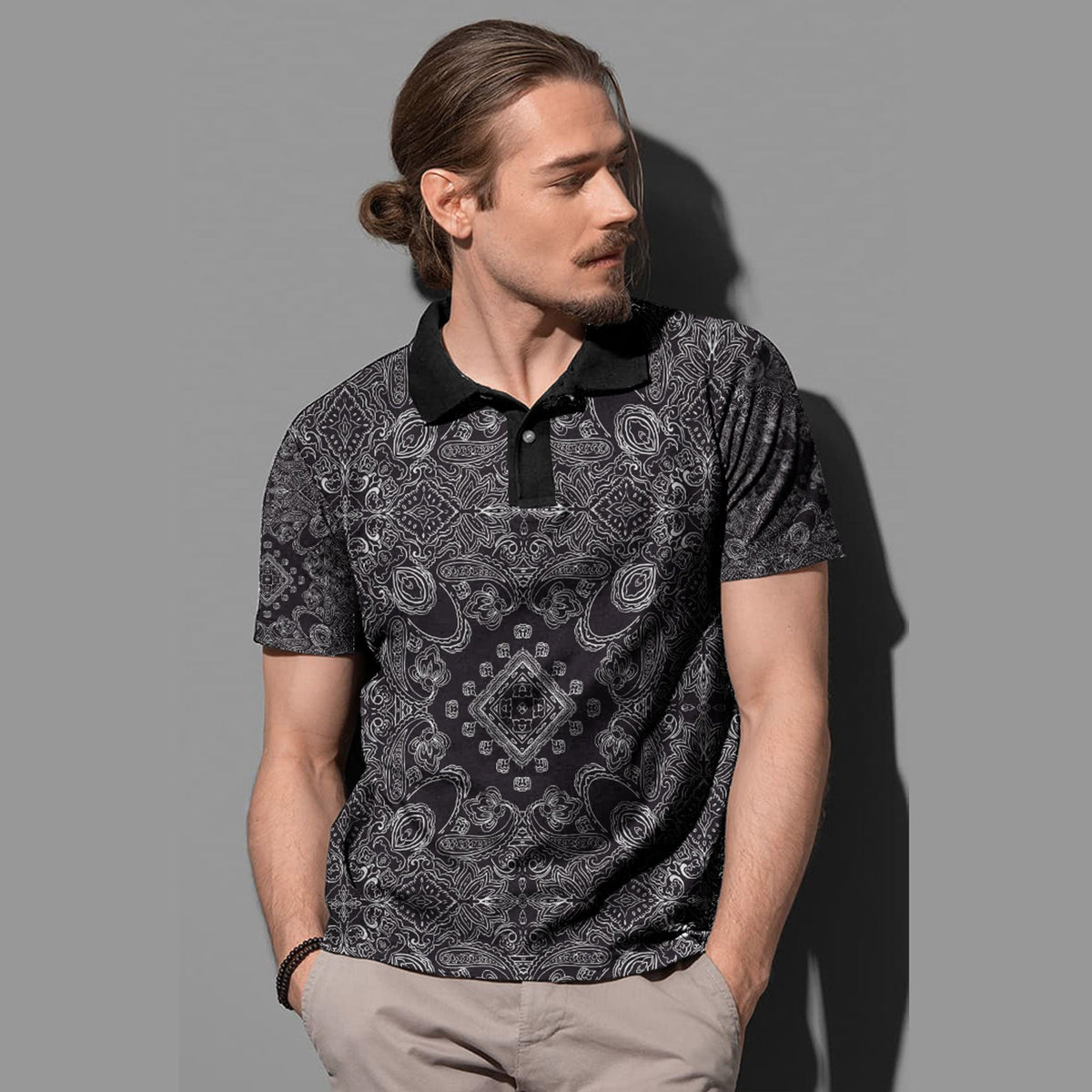 Paisley Polo Shirt Bandana Pattern Seamless Ver.89 RLT13 - Wonder Print Shop