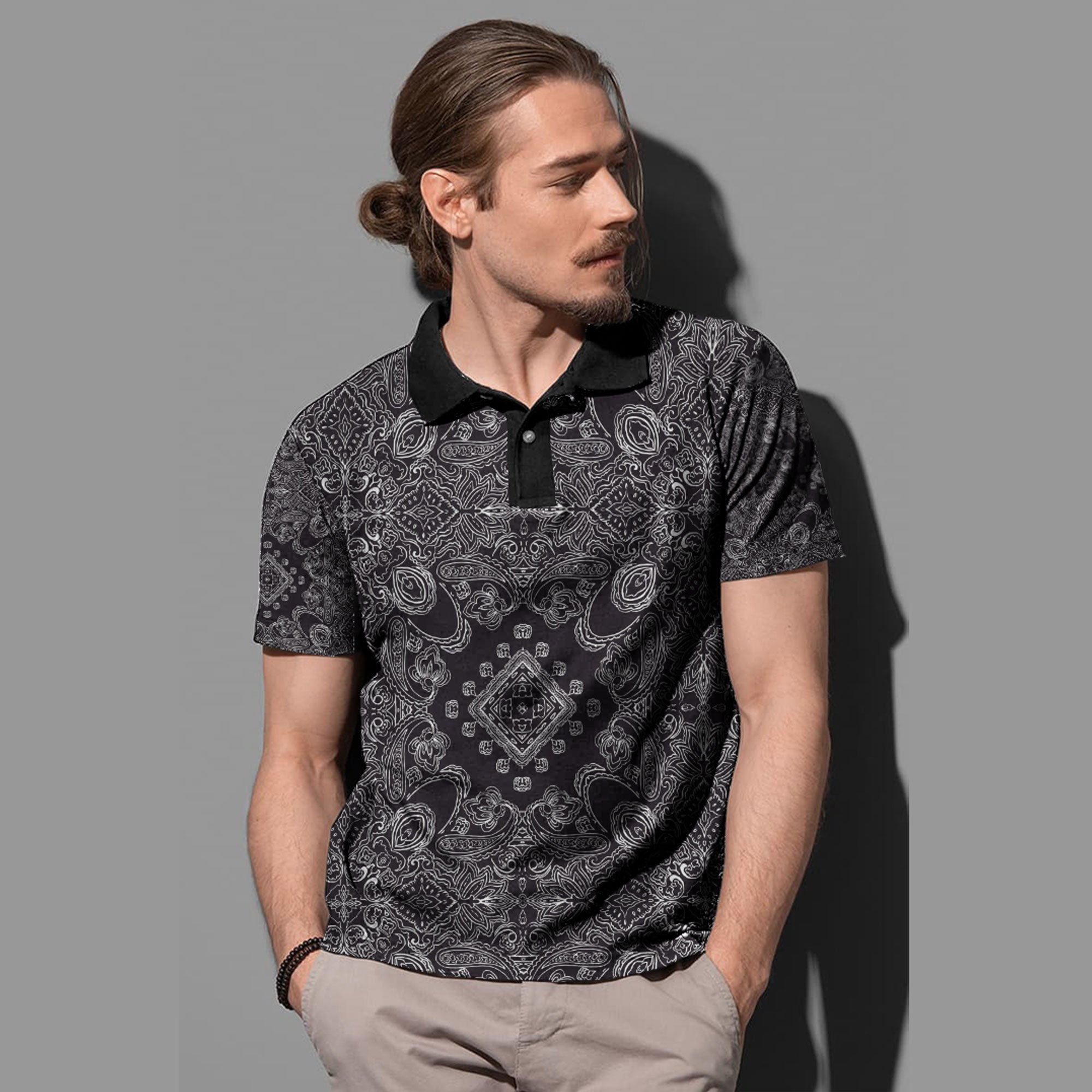 Paisley Polo Shirt Bandana Pattern Seamless Ver.89 RLT13 - Wonder Print Shop