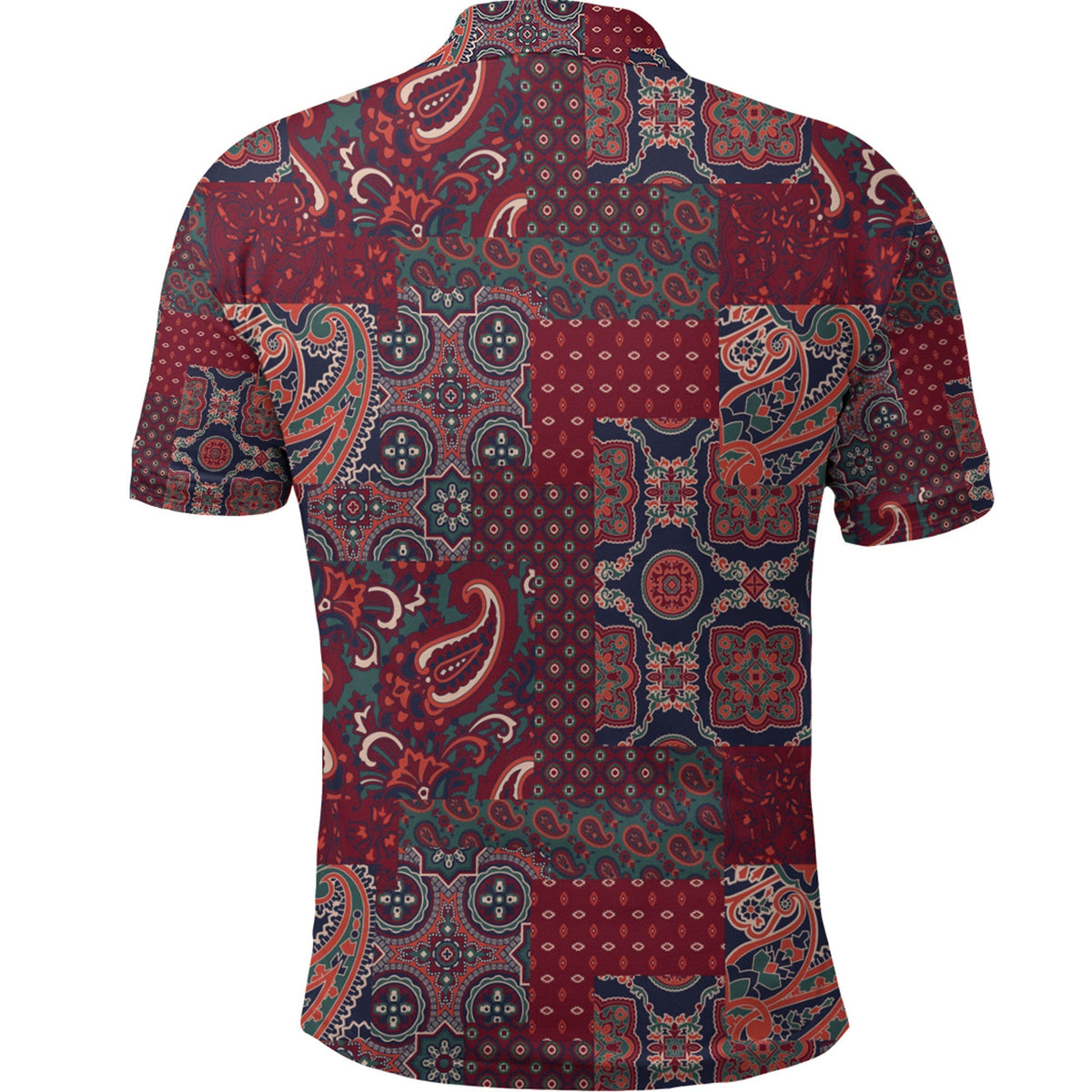Paisley Polo Shirt Bandana Pattern Seamless Ver.105 RLT13 - Wonder Print Shop
