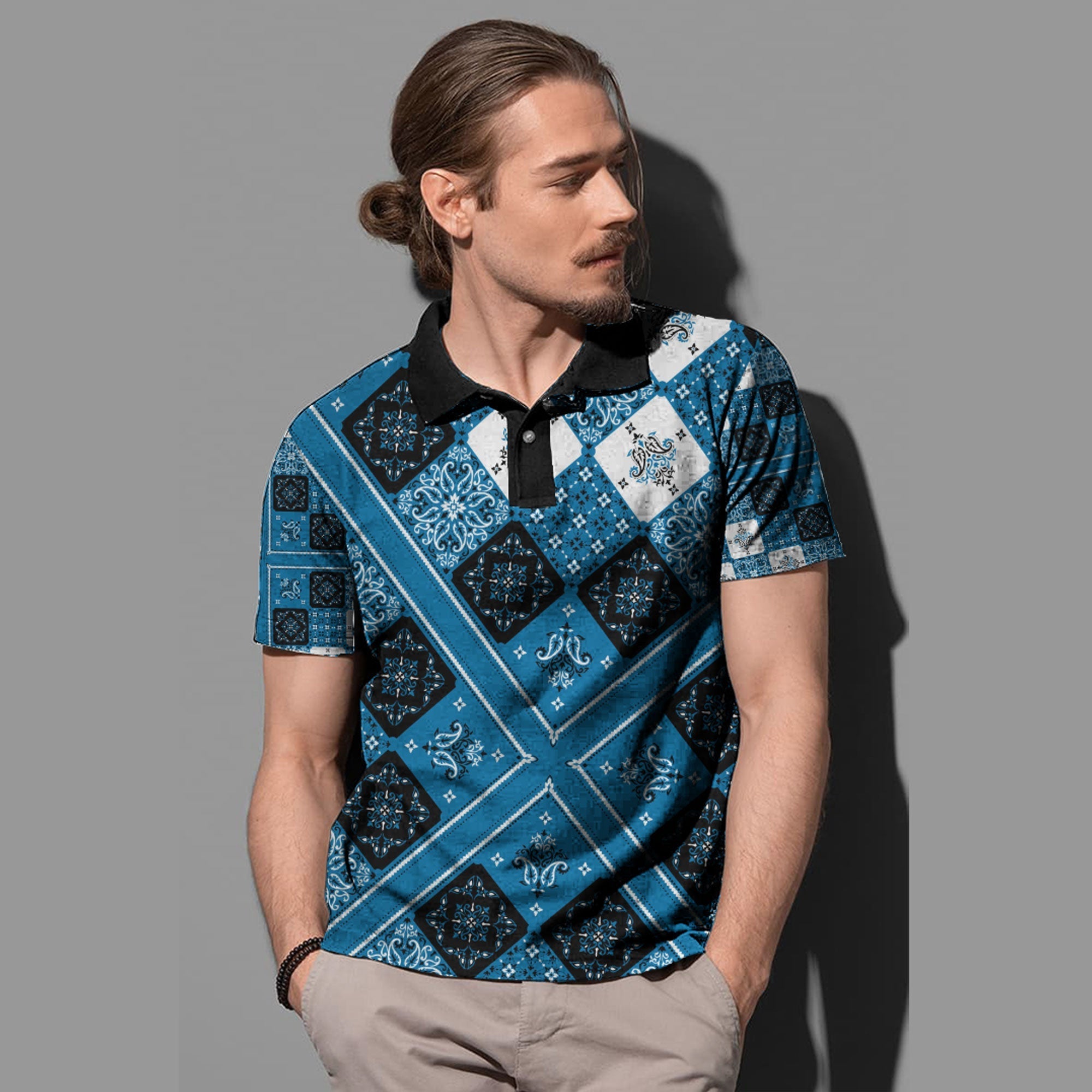 Paisley Polo Shirt Bandana Pattern Seamless Ver.99 RLT13 - Wonder Print Shop