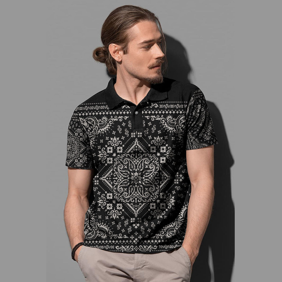 Paisley Polo Shirt Bandana Pattern Seamless Ver.120 RLT13 - Wonder Print Shop